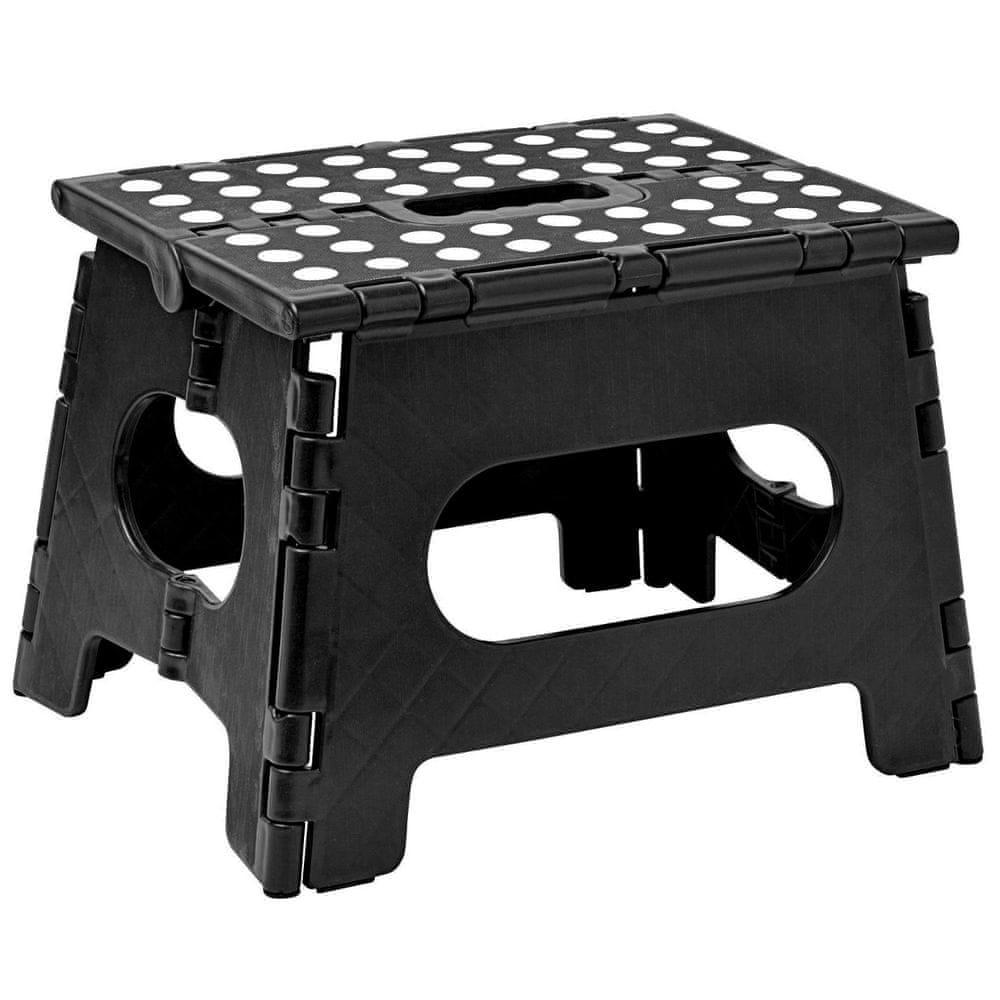 Northix Skladacia stolička - čierna 